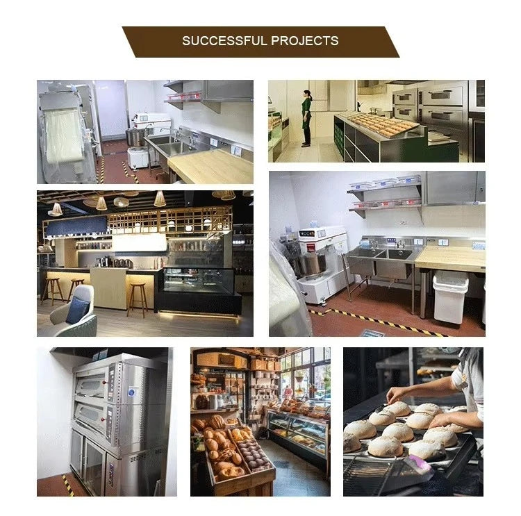 Small Complete Bakery Machine Wholesale Full Automatic Industrial Bread Production Line Customized Space Saving Commercial