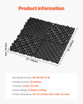 SucceBuy Interlocking Drainage Mat 12inx12in 12/24/40/50/55 Pcs Splicing Mats Non-Slip PP Drainage Floor Tile & Shower Mat