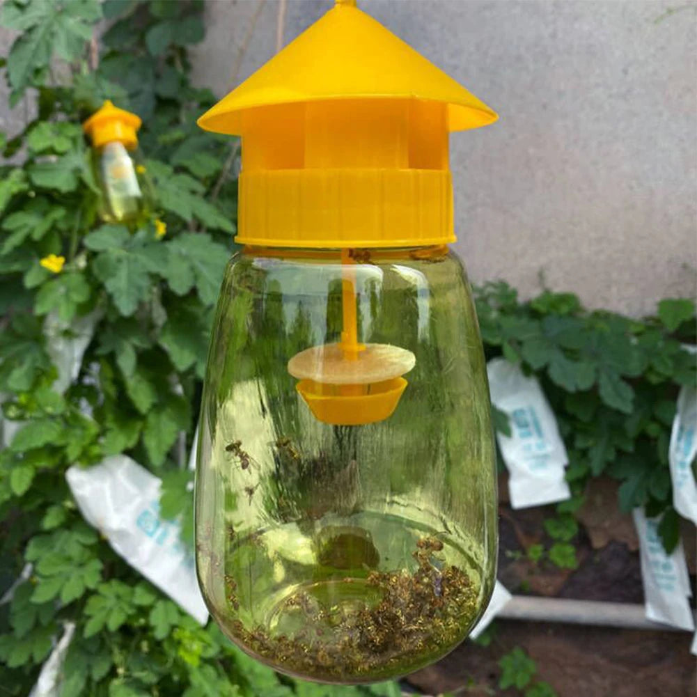 Fruit Fly Trap Killer Fruit Fly Catcher with Hanging Hole Fruit Fly Mosquito Trap for Orchard Insect Trap Pest Control