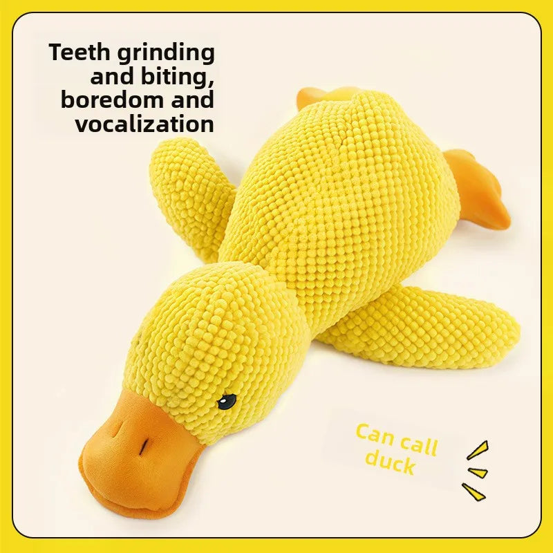1/3PCS Things For Dogs Dogs Accessories Dog Supplies Calming Duck Squeaky Plush Toy Luxury Sleep Aid Durable Puppy Companion Pet