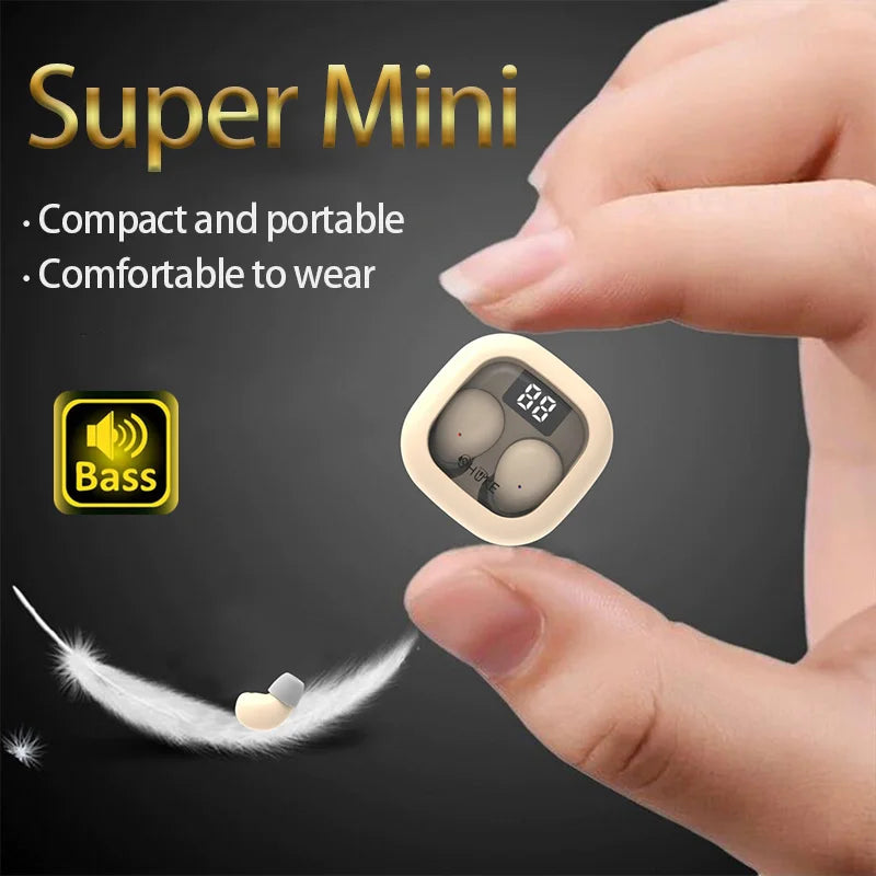 Auriculares SHUKE SK19 Pequeños | Bluetooth 5.3 | ANC | Para Dormir | Deporte | Invisibles | Todos los Teléfonos - Firu Total Sales