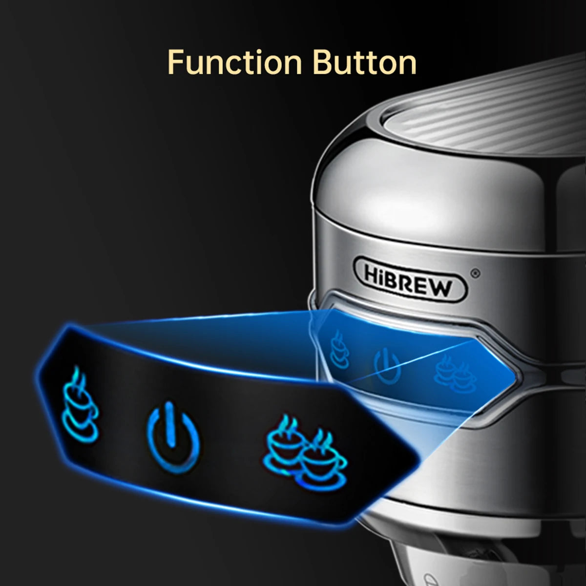 HiBREW H11 Cafetera Espresso 20 Bar | Inox | Semi Automática | ESE POD y Polvo | Cappuccino | Agua Caliente - Firu Total Sales
