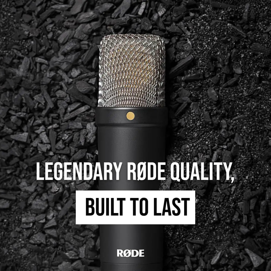 Large-Diaphragm Condenser Microphone with Shock Mount, Pop Filter, XLR Cable for Music, Vocals, Streaming