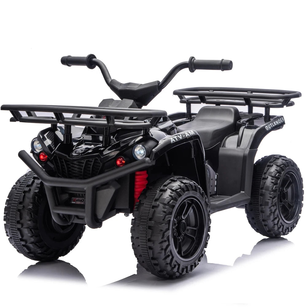 ATV Cuatrimoto Eléctrica para Niños | Luces LED | Portaequipaje | 3-6 Años 🚗 - Firu Total Sales