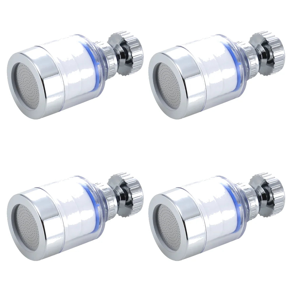 Kitchen Faucet Water Filter Pressurized Sink Filter Water Purifier 360° Tap Splash Proof Faucet Aerator Extender for Bathroom