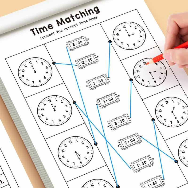 The children's timetable workbook is a perfect choice for classroom teaching and back-to-school supplies.