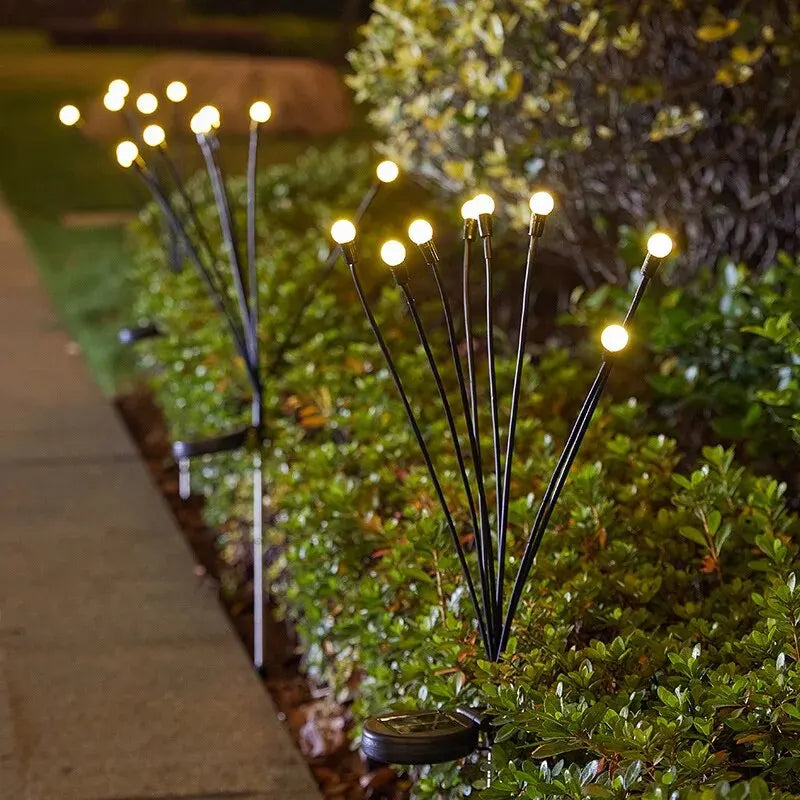 Solar Firefly Garden Light 10 LED | Waterproof Landscape Decoration | Outdoor Gardening