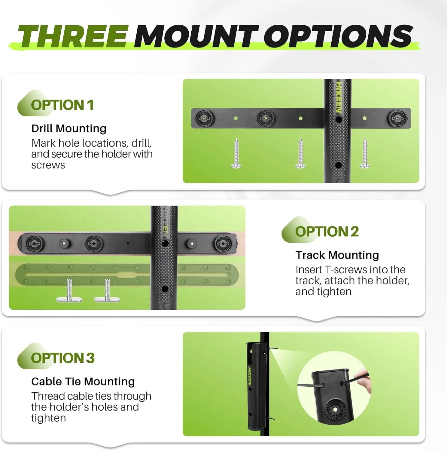 Adjustable Fishing Rod Holder, 4-Tube Wall-Mounted Rack for Boat Kayak Garage RV Storage