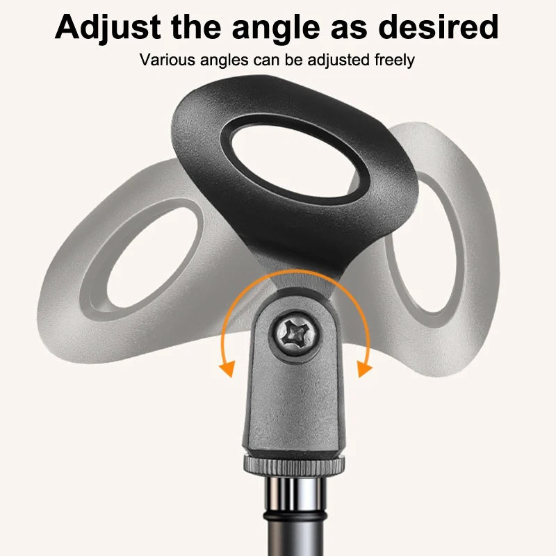 NEW! Microphone Boom Tripod Stand 1.7 2.1M Mic Tripod Bracket 66CM Crossbar Arms With Clip And Phone Holder