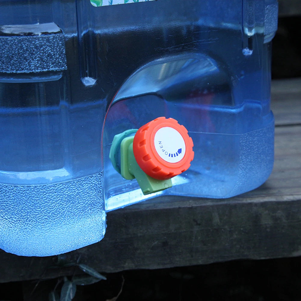 5/8/10//12L Drinking Water Jug with Spigot Multifunction Camping Water Tank Water Storage Container for Hiking Self-Driving Tour