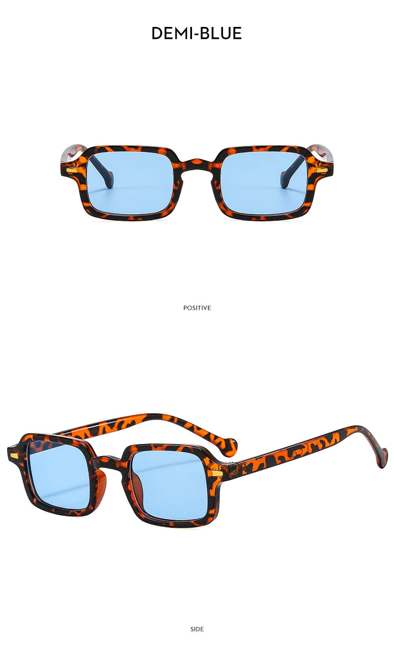 Luxurious Rectangle Sunglasses Women Oval Vintage Brand Designer Square Sun Glasses Men Shades Female Eyewear sunglasses