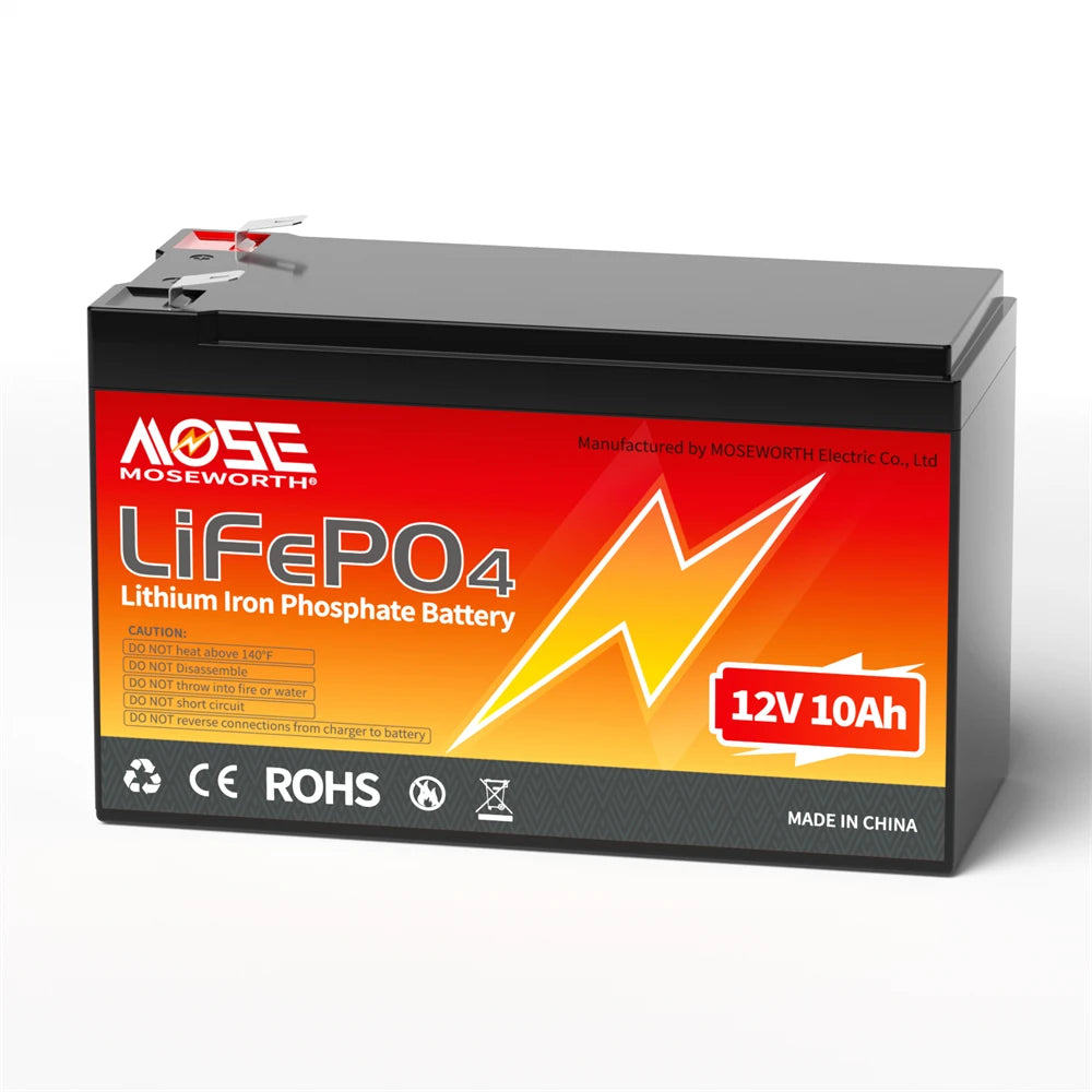 Batería LiFePO4 12V 6Ah-300Ah con BMS | Recargable | Solar y Ciclo Profundo 🔋