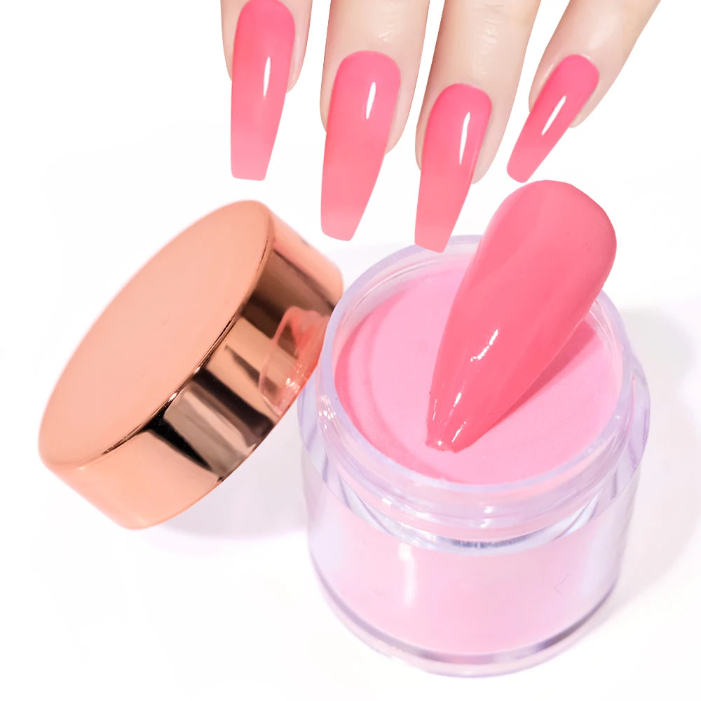3Colors Acrylic Nail Powder Transparent/Pink/White Carving Crystal Polymer Powder Manicure Nail Polish Professional Accessories#