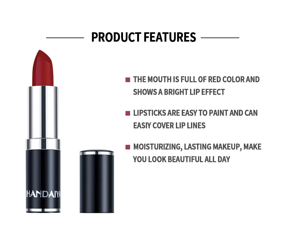 Matte Pink Velvet Lipstick Sexy Nude Red Brown Purple Lipgloss Gloss Velvety Lipstick Waterproof Makeup Long Lasting Lipstick