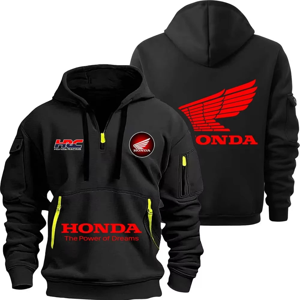Hoodie con Cremallera Honda 2025 | Bolsillo | Primavera y Otoño | Hombre y Mujer 🏍️