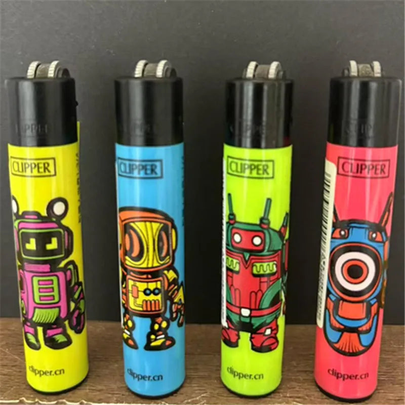 CLIPPER Lighter Retro Grinding Wheel Open Flame Lighter New Inflatable Lighter Cigarette Accessories Men's Small Gifts
