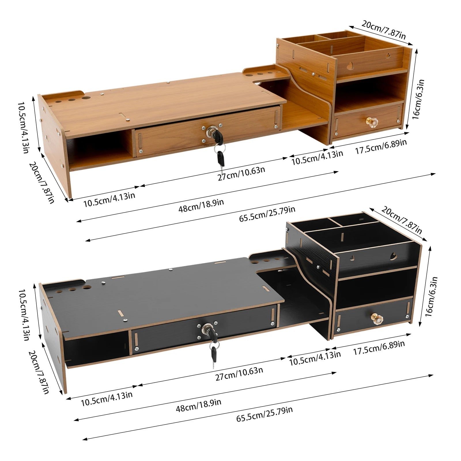 Modern Desktop Monitor Stand Monitor Riser Computer Monitor Booster Stand 17.5*20*16cm For Office And Study