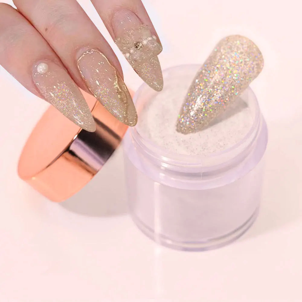 3Colors Acrylic Nail Powder Transparent/Pink/White Carving Crystal Polymer Powder Manicure Nail Polish Professional Accessories#