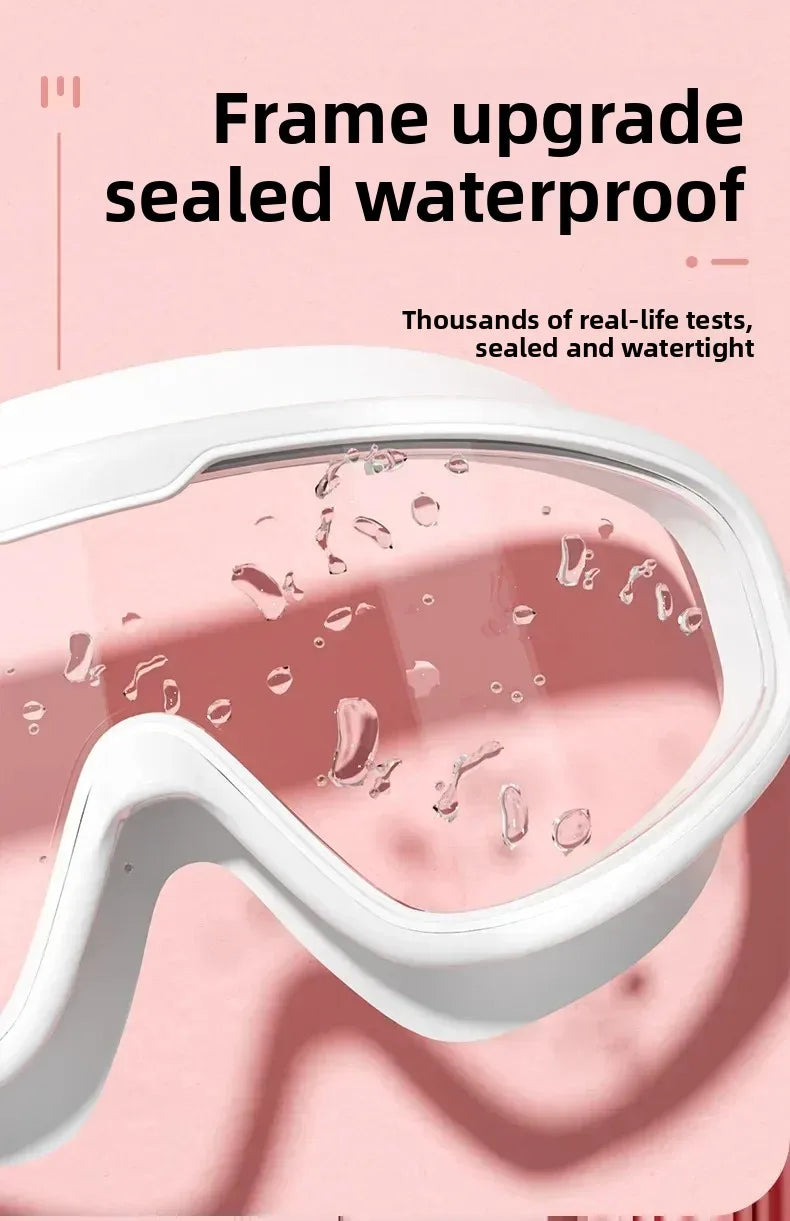 Adult electroplated large frame swimming goggles/anti-fog and anti-ultraviolet/safety optical lenses/swimming accessories