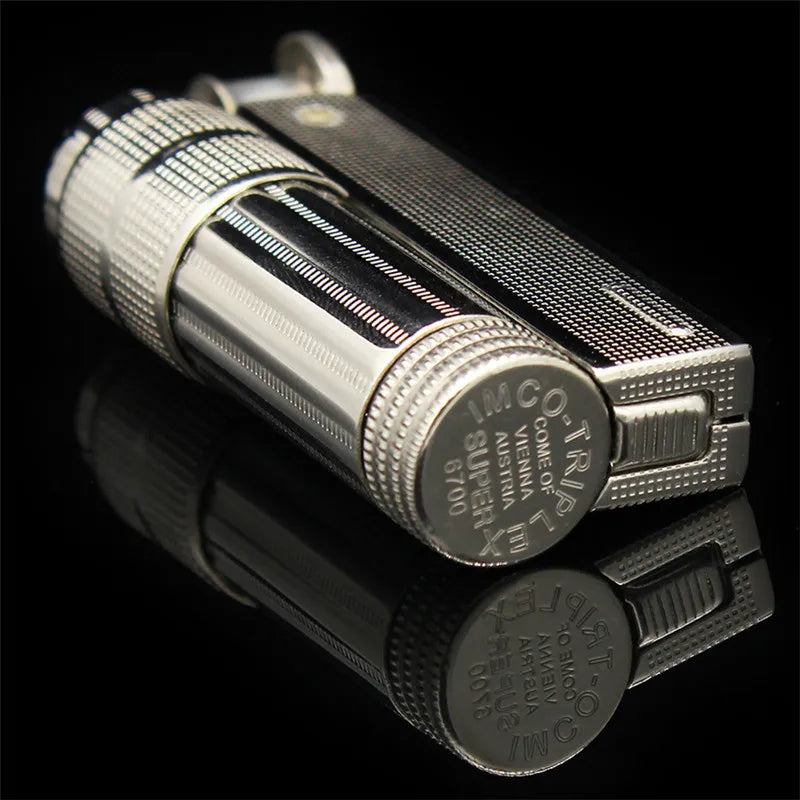 Original IMCO Lighter Old Oil Flint Lighter Windproof Stainless Steel Cigarette Petrol Oil Lighter Inflated Gadgets Man