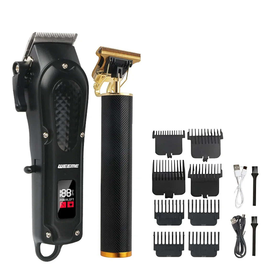 Cordless Electric Hair Cutting Machine Vintage Hair Clipper Portable Shaver Barber USB Fast Charging Hair Trimmer For Hairdresse - Firu Total Sales