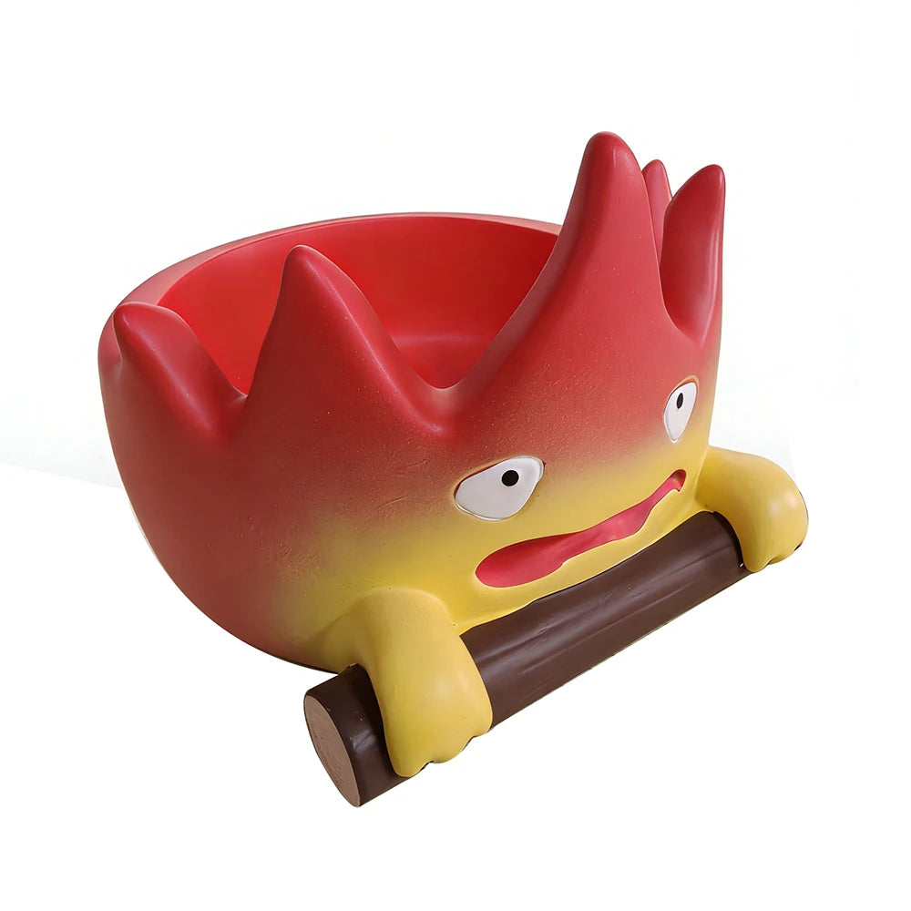 Cartoon Cute Little Flame Ashtray Home Desktop Ornament Creative Fire Shaped Ashtray Anti Fly Ash Ashtray Decoration Gift