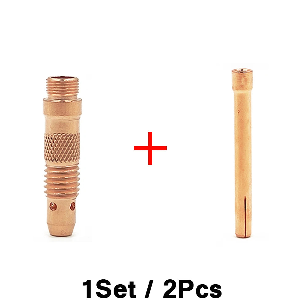 WP17 WP18 WP26 Argon Welding Torch Consumable Collet Body 1.0mm 1.6mm 2.0mm 2.4mm 3.2mm 4.0mm TIG Tungstens Electrodes Collet
