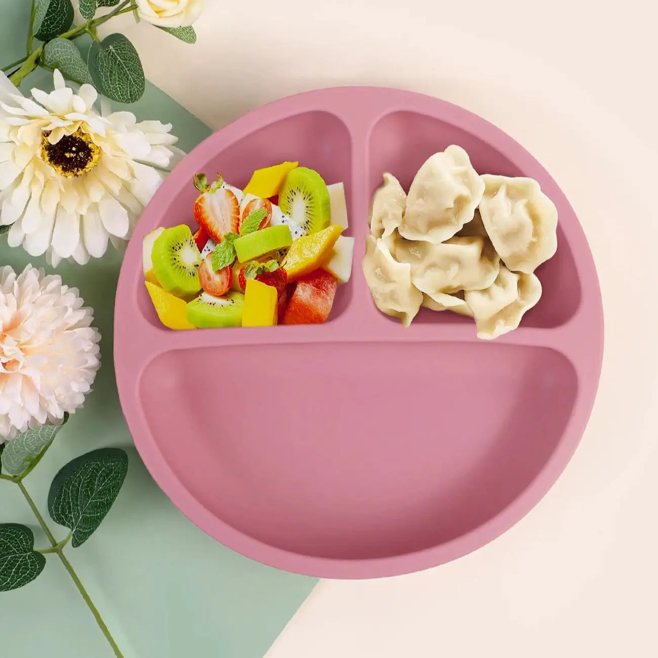 Plato de Silicona con Ventosa para Bebé | Sin BPA | Entrenamiento de Alimentación