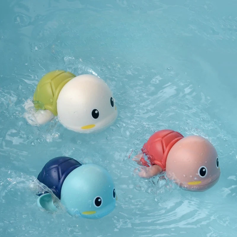 Bath Toys Cute Swimming Clown Fish Bath Toy for Toddlers Floating Wind Up Toys for Boy Girl New Born Baby Bathtub Toddler Toys