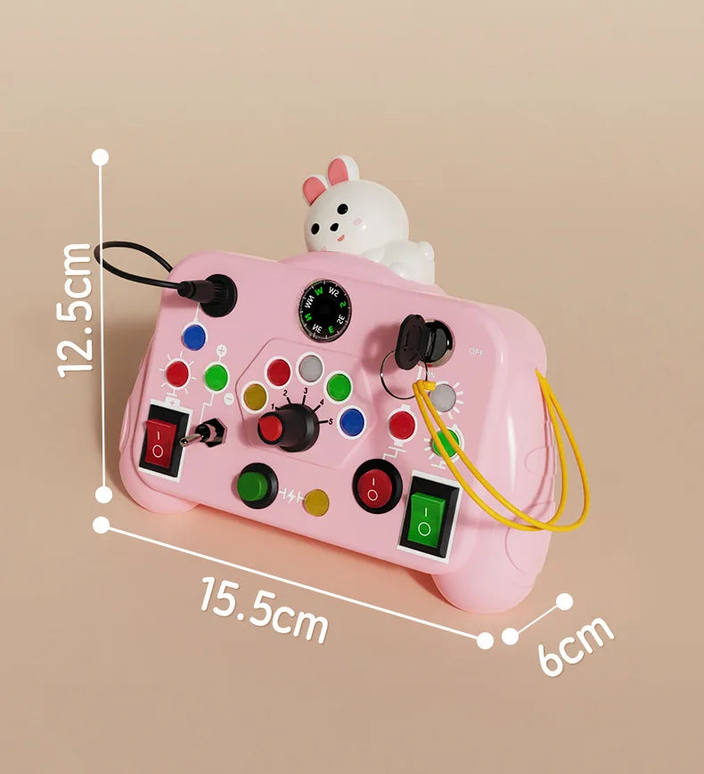 Tablero Sensorial Montessori para Bebés y Niños