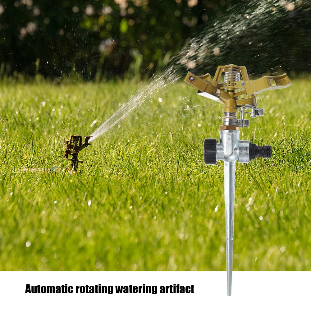 Outdoor Misting Cooling System Adjustable Rotating Watering Sprayer Garden Metal Irrigation Sprinkler Watering Irrigation Tool