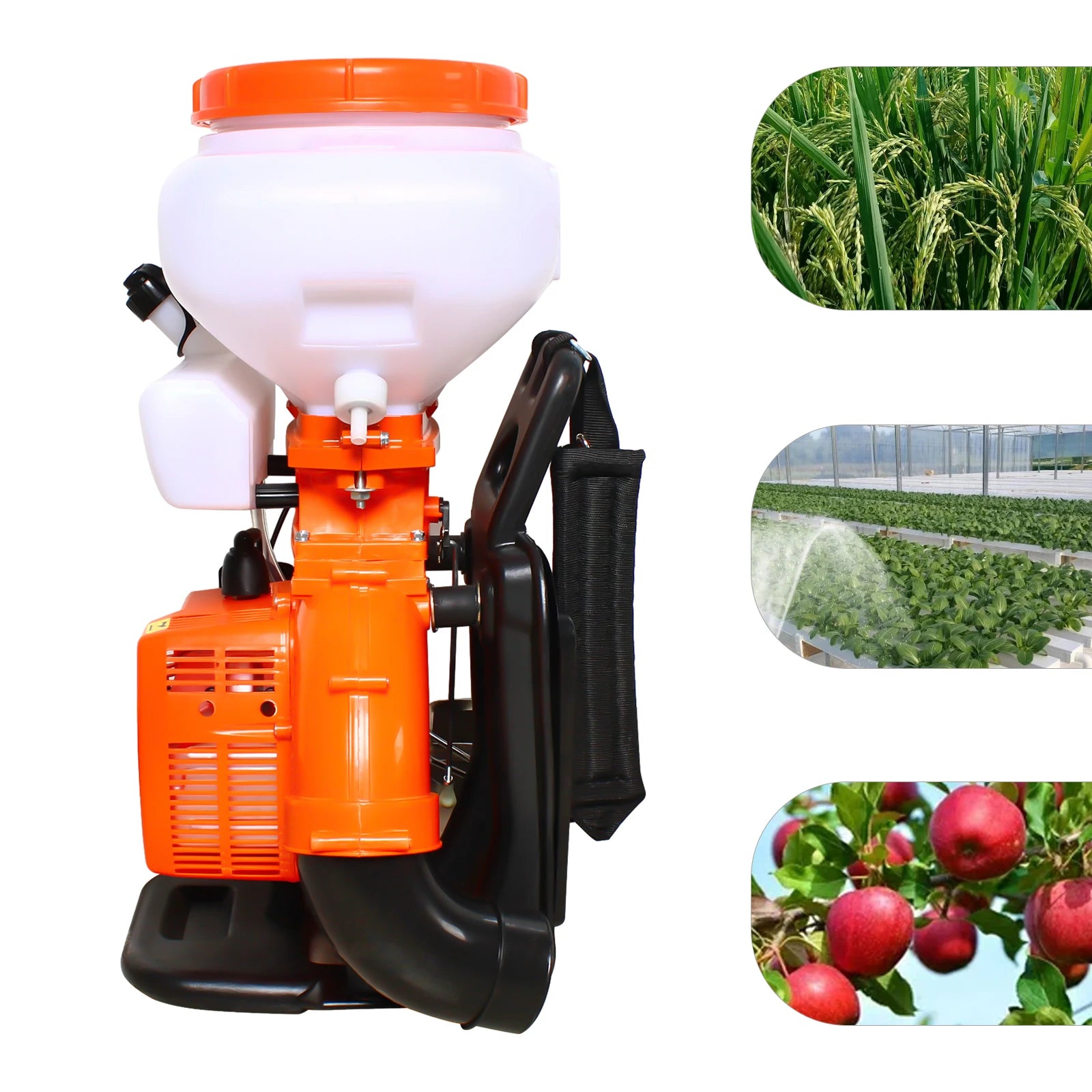 7500RPM Gasoline Power Insecticide Mist Blower, 3WF-3 14L Backpack Fogger Sprayer for Agricultural Mosquito Control