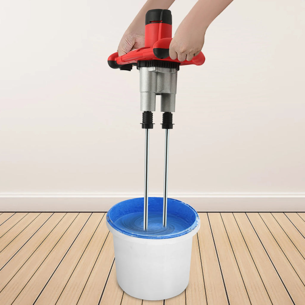 Handheld Paint and Mortar Stirrer Corded Electric 2-Gear Concrete Mixer 6 Speeds Optional Red/Green US/EU Standard 110V