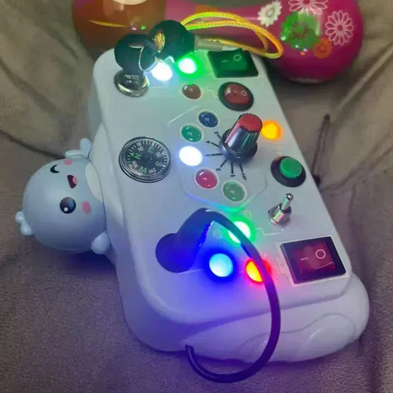 Tablero Sensorial Montessori para Bebés y Niños