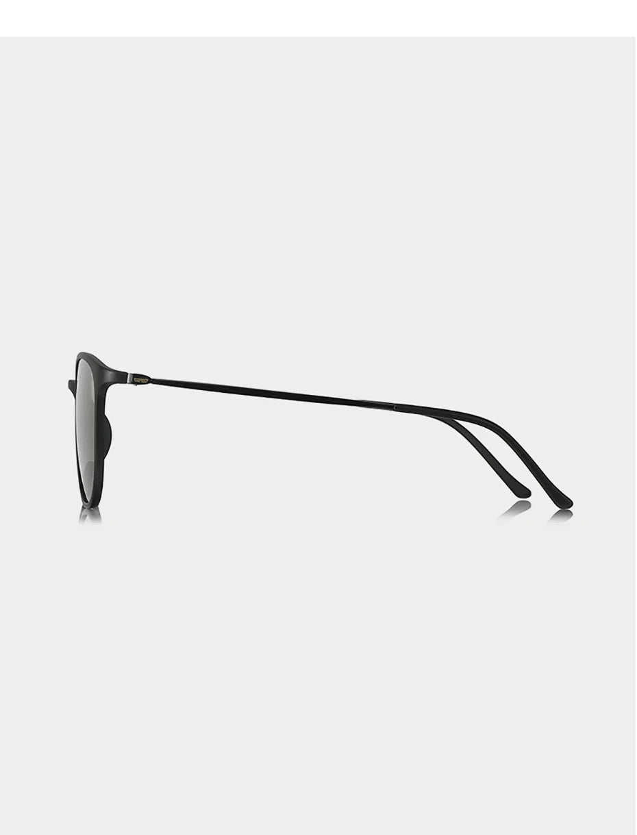 CAPONI Oval Men's Sunglasses Photochromic Polarized Sun Glasses For Men Protect UV Ray Super Light Driving Black Glasses BS520