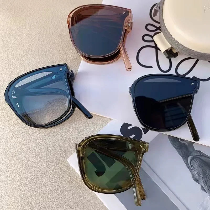 Folding sunglasses, portable, ultra light sun protection, UV protection, sunglasses for both men and women2027