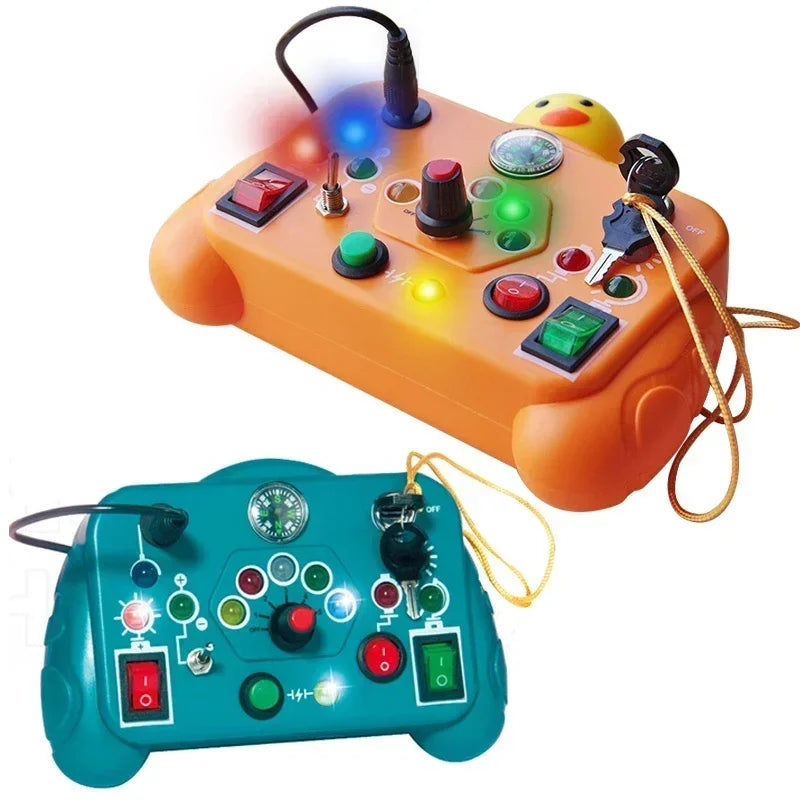 Tablero Sensorial Montessori para Bebés y Niños