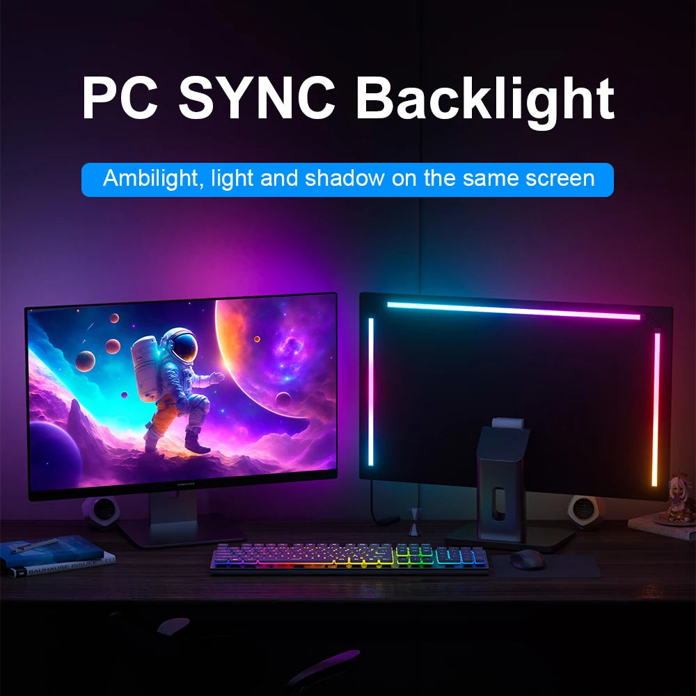 Tira LED RGB Lumtang Ambiental | Sincronización TV/PC/Monitor | Gaming | DIY | Decoración Hogar - Firu Total Sales