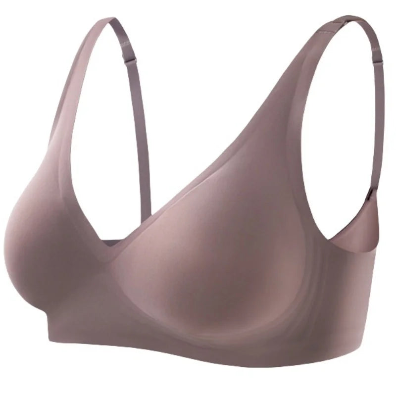 Push Up Seamless Bras For Women Non-wire Brassiere V-neck Bralette Removable Padded Sports Underwear Female Sexy Lingerie S-XXL