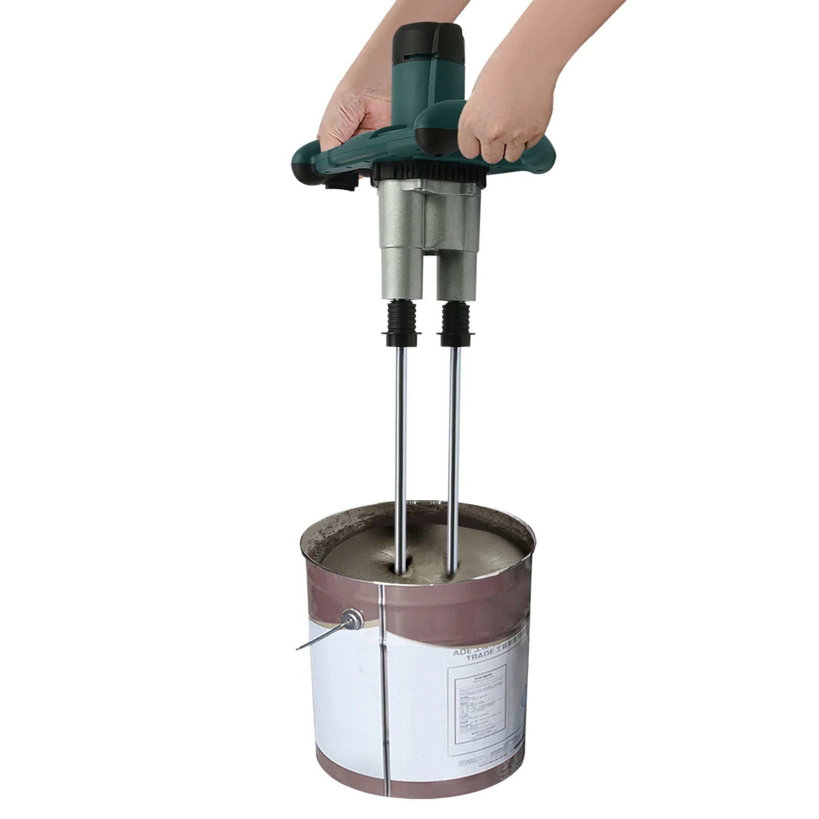 Handheld Paint and Mortar Stirrer Corded Electric 2-Gear Concrete Mixer 6 Speeds Optional Red/Green US/EU Standard 110V
