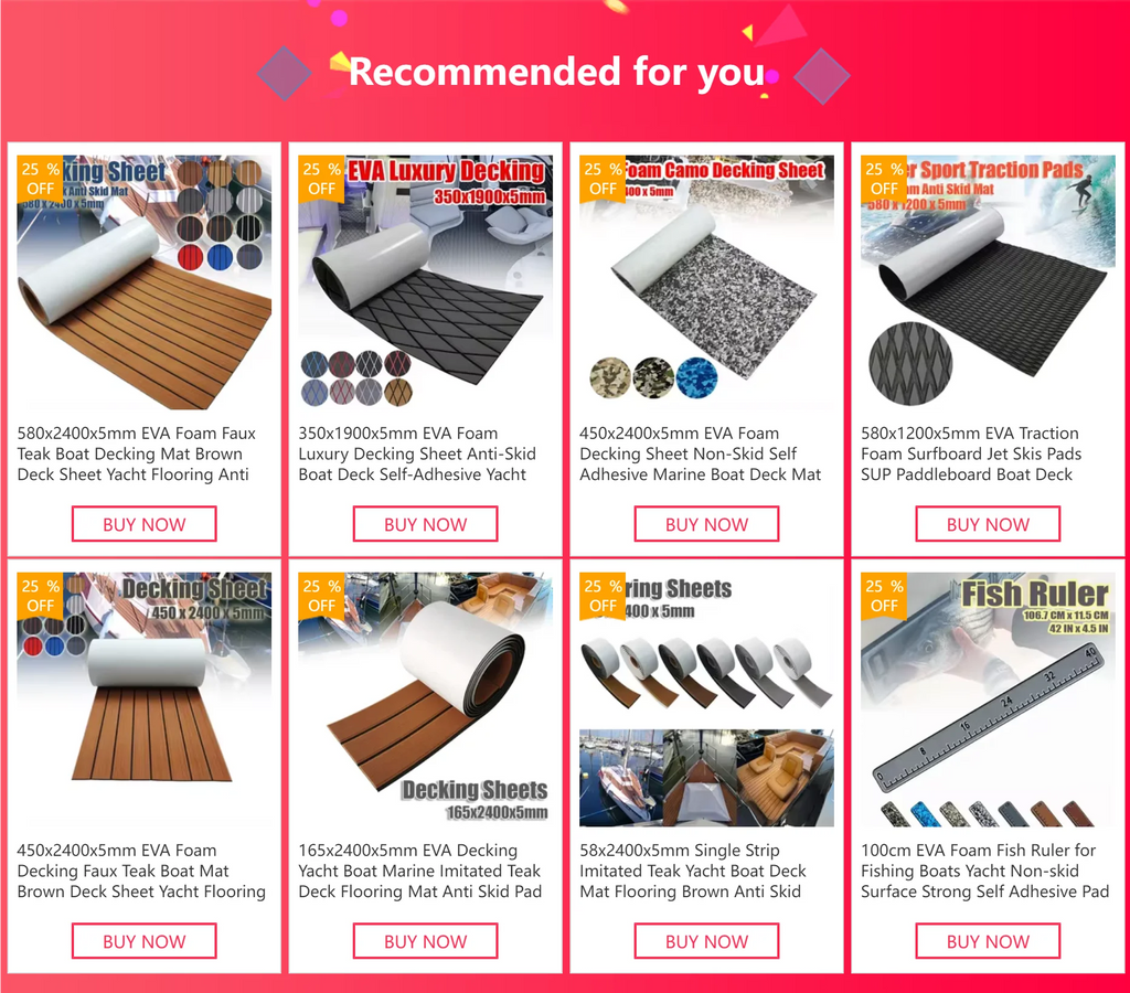 450x2400x5mm EVA Foam Decking Sheet Non-Skid Self Adhesive Marine Boat Deck Mat Yacht Flooring Army/Desert/Snow/Ocean Camo Pad
