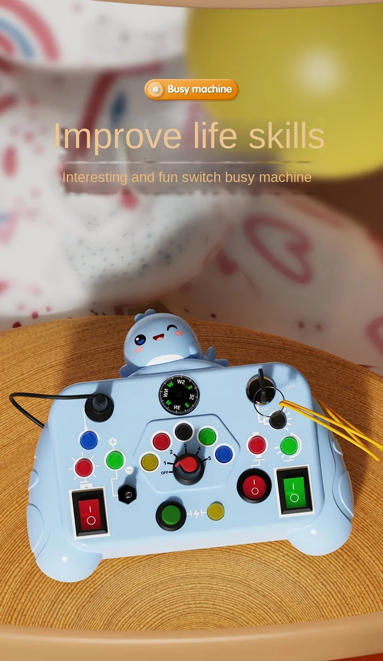 Tablero Sensorial Montessori para Bebés y Niños