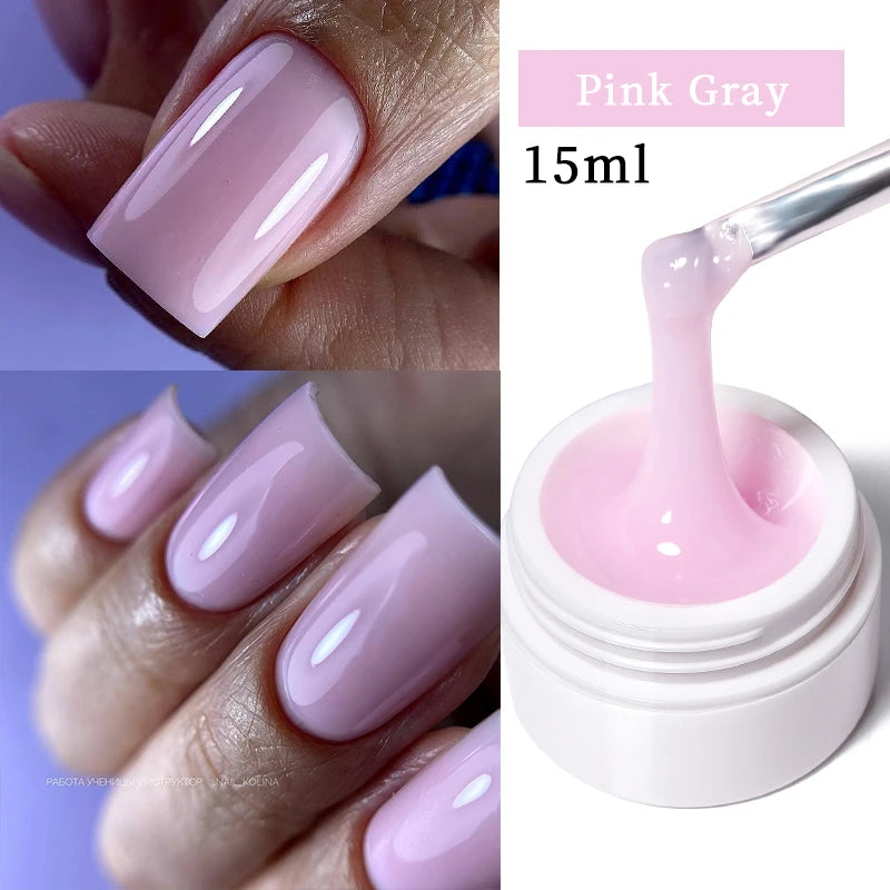 Gel Extensión de Uñas UR SUGAR 15ml | Camuflaje | Nude Rosa | Hard Gel Acrílico 💅 - Firu Total Sales