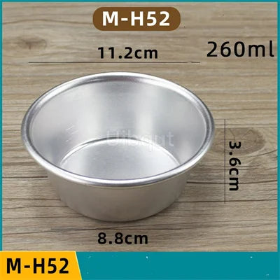 Set 5/10pcs Moldes Mini Acanalados de Aluminio para Pudding y Mousse 🍰