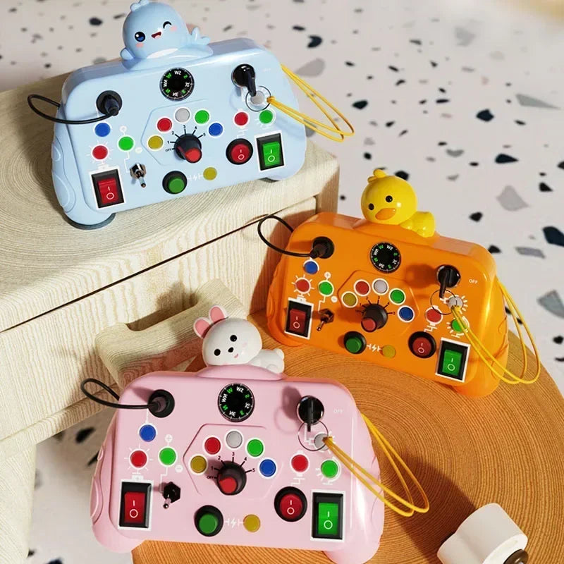Tablero Sensorial Montessori para Bebés y Niños