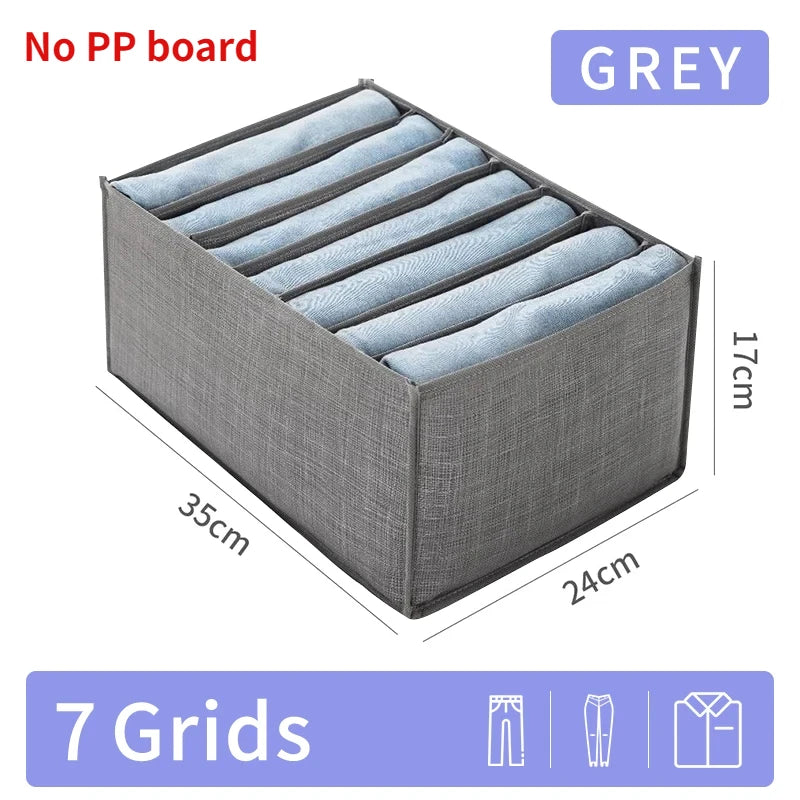 Pants Jeans Storage Box Drawers Organizer for Underwear Bra Socks Wardrobe Clothes Organizer Cabinet  T-Shirt Organizers storage