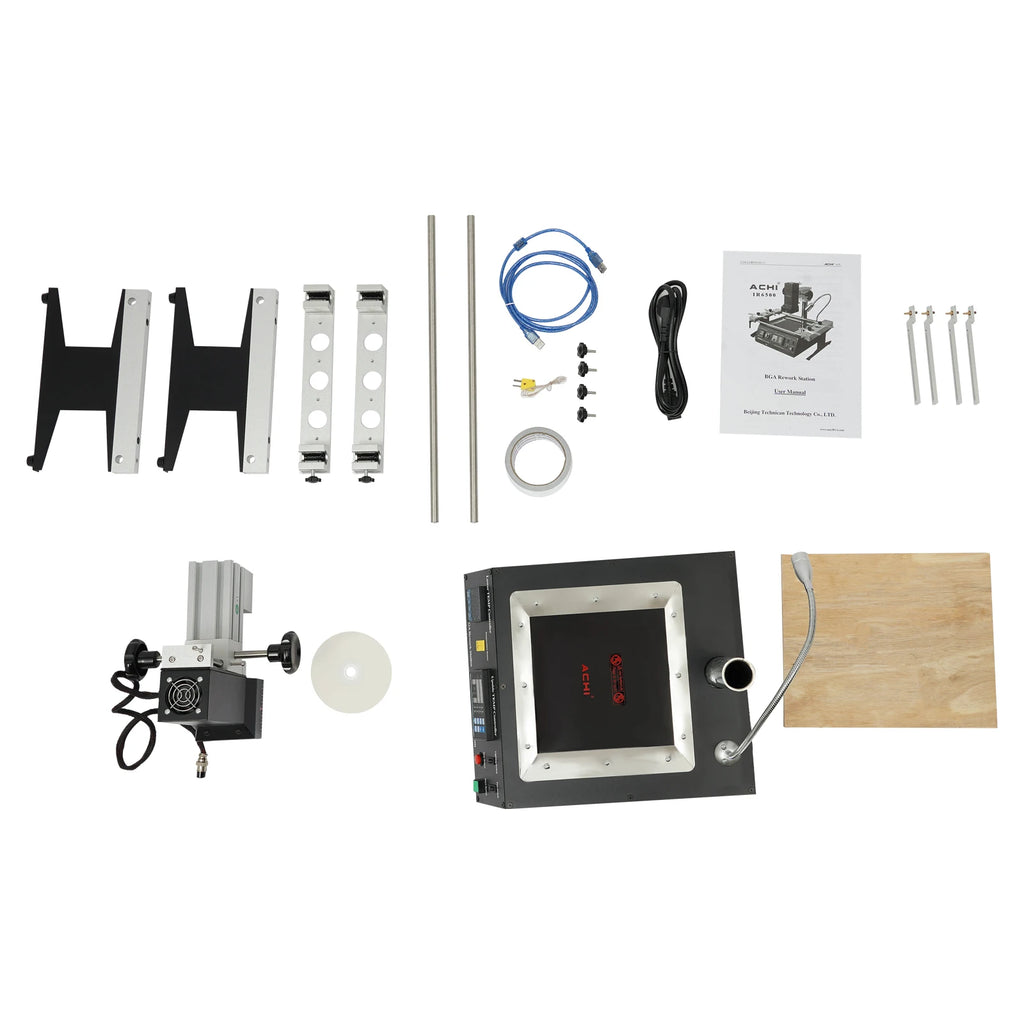 IR6500 BGA Rework Station Infrared Solder Welder System with Closed-loop Temperature Control w/USB Cable for Welding  Rpairing