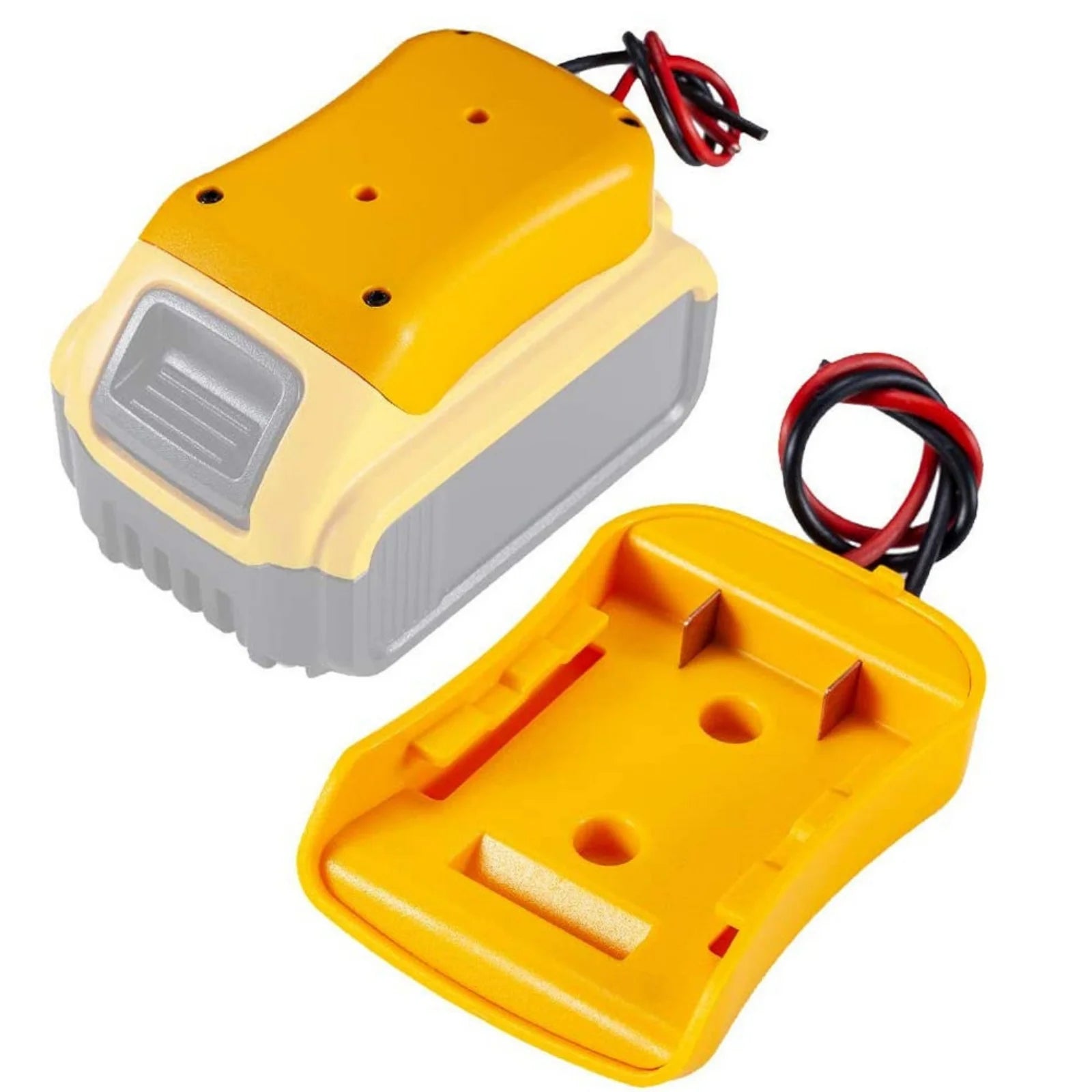 1Pc Power Connector Battery Adapter For DeWalt DCB184  DCCB204 18V/20V Max Battery Battery DIY Power Wheel Adapter Dock Holder