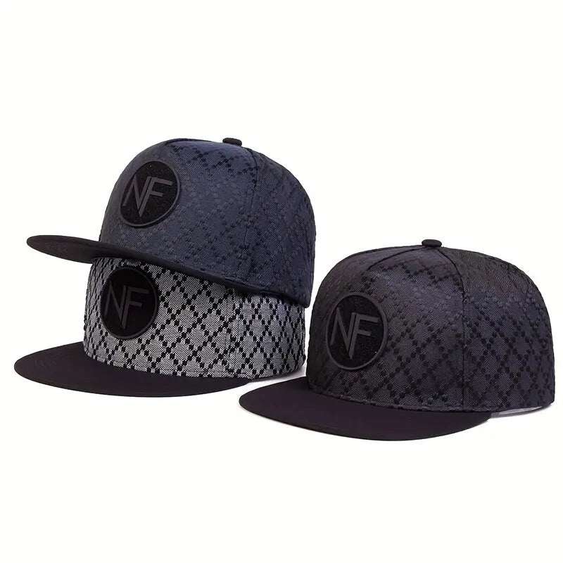 Unisex NF Letter Embroidery Hip-Hop Hats Spring and Autumn Outdoor Adjustable Casual Baseball Caps Sunscreen Hat - Firu Total Sales