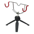 Portable Ice Fishing Rod Holder Adjustable Angle Double-Head Fish Pole Holder Metal Folding Rod Holder for Winter Sea Fishing